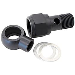 LS CHEVY OIL PRESSURE ADAPTER ALLOWS 1/8" NPT AUX PORT STEEL