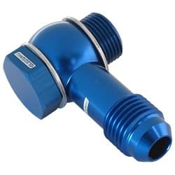 HOLLEY FITECH 9/16"-24 to -6 INLET FITTING KIT BLUE
