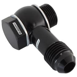 HOLLEY FITECH 9/16"-24 to -6 INLET FITTING KIT BLACK