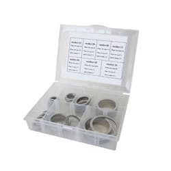 BSPP ALLOY CRUSH WASHER KIT 10 PIECES EACH SIZE 1/8"-3/4"