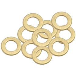 BRASS CRUSH WASHER METRIC M8 8MM ID SUITS M8 THREAD 10 PACK