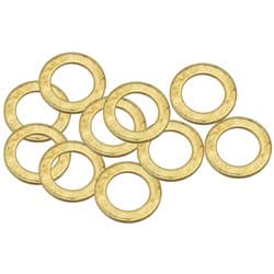 BRASS CRUSH WASHER METRIC M10 10MM ID SUIT M10 THREAD 10 PAC