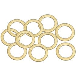 BRASS CRUSH WASHER METRIC M14 14MM ID SUIT M14 THREAD 10 PAC