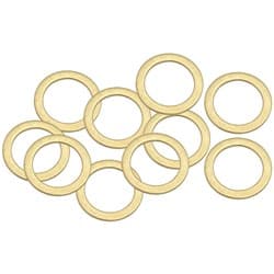 BRASS CRUSH WASHER METRIC M16 16MM ID SUIT M16 THREAD 10 PAC