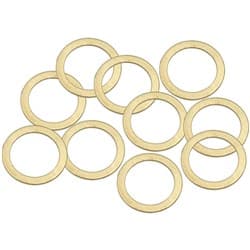 BRASS CRUSH WASHER METRIC M20 20MM ID SUIT M20 THREAD 10 PAC