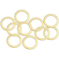 BRASS CRUSH WASHER METRIC M24 24MM ID SUIT M24 THREAD 10 PAC