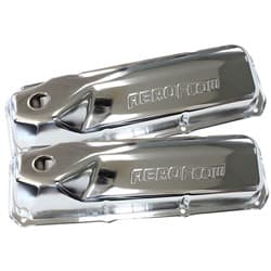 302 351C FORD STEEL VALVE COVERS CHROME WITH AF LOGO