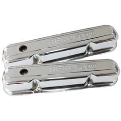 STEEL VALVE COVERS CHRYSLER SBCHROME WITH AEROFLOW LOGO