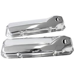 302 351C FORD STEEL VALVE COVERS CHROME NO LOGO