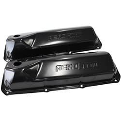302 351C FORD STEEL VALVE COVERS BLACK WITH AF LOGO