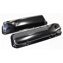 302 351C FORD STEEL VALVE COVERS BLACK NO LOGO