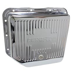 TH350 DEEP TRANSMISSION PAN CHROME W/ DRAIN PLUG