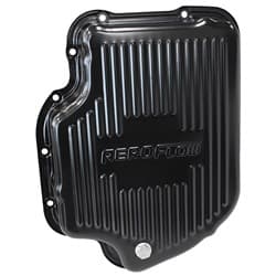 TH400 DEEP TRANSMISSION PAN BLACK W/ DRAIN PLUG 3" DEEP