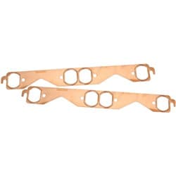 SBC OVAL EXHAUST GASKETS COPPER EMBOSSED 350 CHEV SMALLPAIR Aeroflow - AF 1854-1214