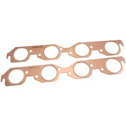 BBC ROUND EXHAUST GASKETS COPPER EMBOSSED BIG BLOCK CHEVPAIR Aeroflow - AF 1854-1304