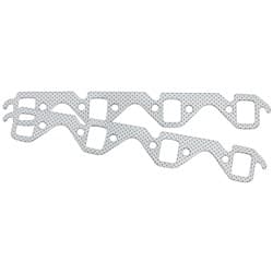 SBF EXHAUST GASKET 1.07 x 1.40 STEEL SMALL BLOCK FORD 302 289 PAIR Aeroflow - AF 1856-1512