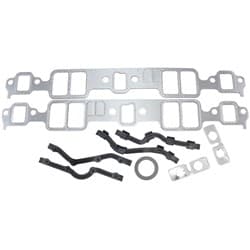 SBC INTAKE GASKETS 1.23 x 1.99 GRAPHITE SMALL BLOCK CHEV 350 PAIR Aeroflow - AF 1857-1210