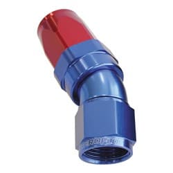 30 DEG HOSE END -06AN BLUE FULL FLOW TAPER STYLE