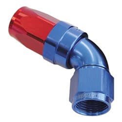 60 DEG HOSE END -04AN BLUE FULL FLOW TAPER STYLE