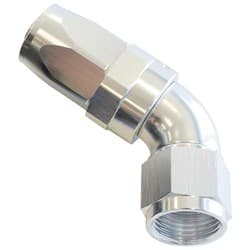 60 DEG HOSE END -06AN SILVER FULL FLOW TAPER STYLE
