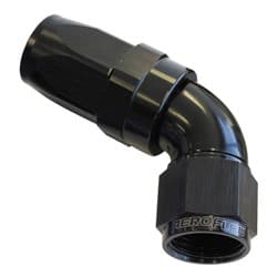60 DEG HOSE END -08AN BLACK FULL FLOW TAPER STYLE
