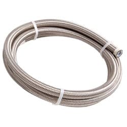 SS TEFLON BRAIDED HOSE -12AN 2M SILVER 16.2mm ID 19.3mm OD