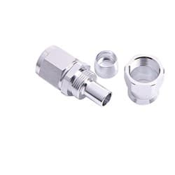 Stainless Straight Hose -4 Swivel to -3 Hose End Teflon Hose