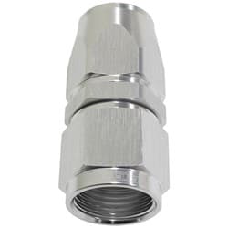 ALLOY STRAIGHT HOSE END -8AN SILVER SWIVEL NUT SUIT TEFLON