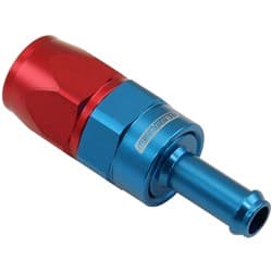 STRAIGHT -6AN HOSE END TO 5/16BARB TEFLON 200 SERIES BLUE