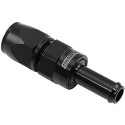 STRAIGHT -6AN HOSE END TO 3/8"BARB TEFLON 200 SERIES BLACK