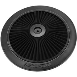 11" BLACK FULL FLOW TOP PLATE BLACK COTTON HI FLOW & FILTRAT Aeroflow - AF 2251-1101