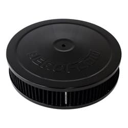 9" X 2" AIR CLEANER ASSEMBLY5-1/8" NECK, BLACK, COTTON