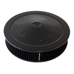 14" X 3" AIR CLEANER ASSY 5-1/8" DROPBASE BLACK, COTTON