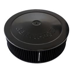 14" X 4" AIR CLEANER ASSY 5-1/8" DROPBASE BLACK, COTTON