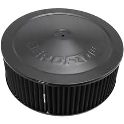 14" X 5" AIR CLEANER ASSY 5-1/8" DROPBASE BLACK, COTTON
