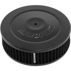 7" X 2"  AIR CLEANER ASSY 5-1/8" FLAT BASE BLACK, COTTON Aeroflow - AF 2251-1320