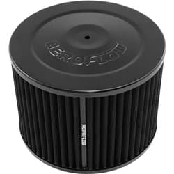 7" X 5"  AIR CLEANER ASSY 5-1/8" FLAT BASE BLACK, COTTON Aeroflow - AF 2251-1340