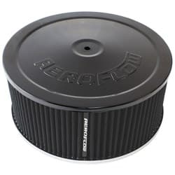 9" X 4" AIR CLEANER ASSEMBLY7-5/16" FLAT BASE BLACK COTTON