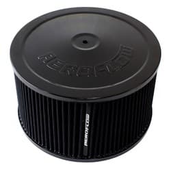 9" X 5" AIR CLEANER ASSEMBLY7-5/16" FLAT BASE BLACK COTTON