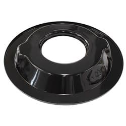 14" AIR CLEANER BASE ONLY RECESSED 1-1/8" (28MM) BLACK