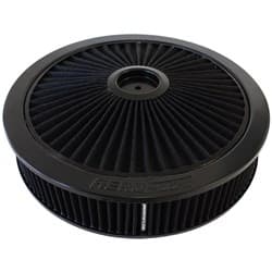 14" X 3" FULL FLOW ASSEMBLY 7-5/16" FLAT BASE , BLACK,