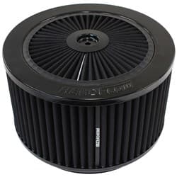 9" X 5" FULL FLOW ASSEMBLY 7-5/16" FLAT BASE BLACK COTTON