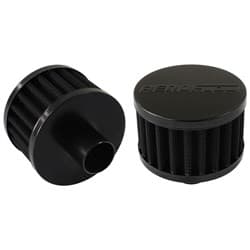 1" PUSH IN BREATHER FILTER 3" O.D,2" H, BLACK TOP