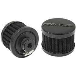 3/8" UNIV CLAMP ON FILTER 2" O.D,1-1/2" H, BLACK TOP