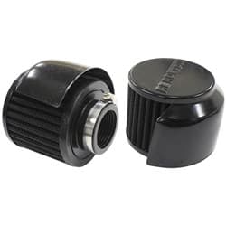 1-3/8" BREATHER FILTER WITH SHIELD 3"O.D,2-1/2"H BLACK TOP