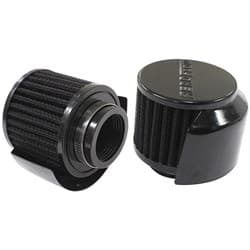 1-1/2" BREATHER FILTER WITH SHIELD 3"O.D,2-1/2"H BLACK TOP