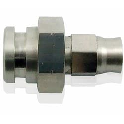 FEMALE INVERTED FLARE 17MM HEXWITH RET CLIP RECESS 3/8 X 24