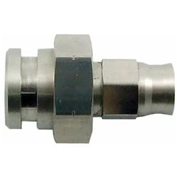 FEMALE INVERTED FLARE 17MM HEXWITH RET CLIP RECESS 7/16 X 20