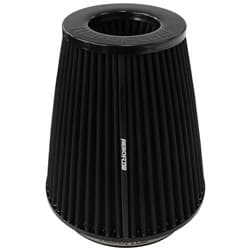 6" CLAMP-ON INV TAPERED FILTER7.5 / 4.7 O.D, 8" H BLACK