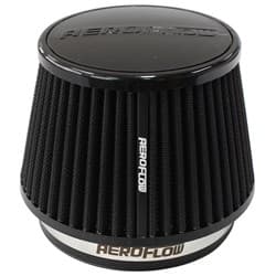 5" CLAMP-ON TAPERED FILTER 4.6-6.5 O.D, 4.15 HIGH BLACK